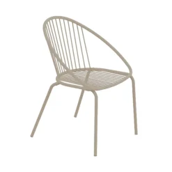 Viadurini in the Garden Metallsessel-Stapelbarer Outdoor-Sessel aus Stahl Made in Italy 2 Stück - Sansa