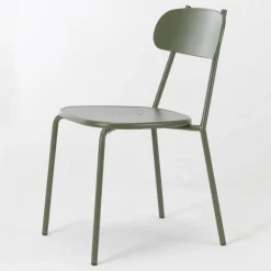 Viadurini in the Garden Gartenstühle Metall-Stapelbarer Outdoor-Stuhl aus farbigem Metall Made in Italy 4 Stück - Pixie