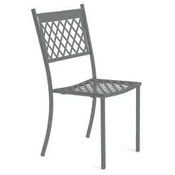 Viadurini in the Garden Gartenstühle Metall-Stapelbarer Outdoor-Stuhl aus verzinktem Stahl Made in Italy 4 Stück - Celia