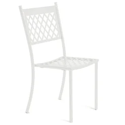 Viadurini in the Garden Gartenstühle Metall-Stapelbarer Outdoor-Stuhl aus verzinktem Stahl Made in Italy 4 Stück - Celia