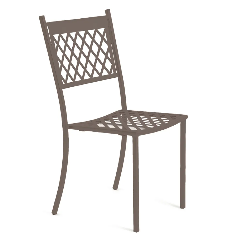 Viadurini in the Garden Gartenstühle Metall-Stapelbarer Outdoor-Stuhl aus verzinktem Stahl Made in Italy 4 Stück - Celia