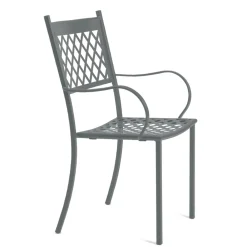 Viadurini in the Garden Gartenstühle Metall-Stapelbarer Outdoor-Stuhl aus verzinktem Stahl Made in Italy 4 Stück - Celia