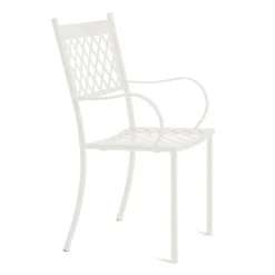 Viadurini in the Garden Gartenstühle Metall-Stapelbarer Outdoor-Stuhl aus verzinktem Stahl Made in Italy 4 Stück - Celia