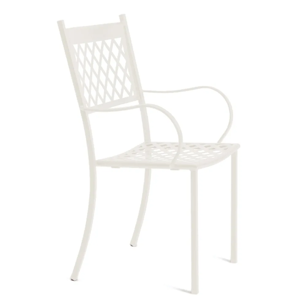 Viadurini in the Garden Gartenstühle Metall-Stapelbarer Outdoor-Stuhl aus verzinktem Stahl Made in Italy 4 Stück - Celia