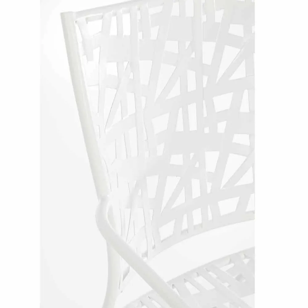 Viadurini in the Garden Gartenstühle Metall-Stapelbarer Outdoor-Stuhl aus mattem Stahl, 4 Stück - Ralia