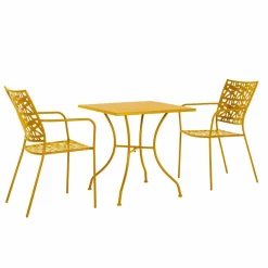 Viadurini in the Garden Gartenstühle Metall-Stapelbarer Outdoor-Stuhl aus mattem Stahl, 4 Stück - Ralia