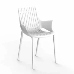 Vondom Gartenstühle Kunststoff-Stapelbarer Plastik-Esszimmerstuhl im Freien 4 Stück - Ibiza von