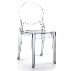 Viadurini Living Moderne Stühle-Stapelbarer Stuhl für den Innen- oder Außenbereich aus transparentem Polycarbonat – Pianeta