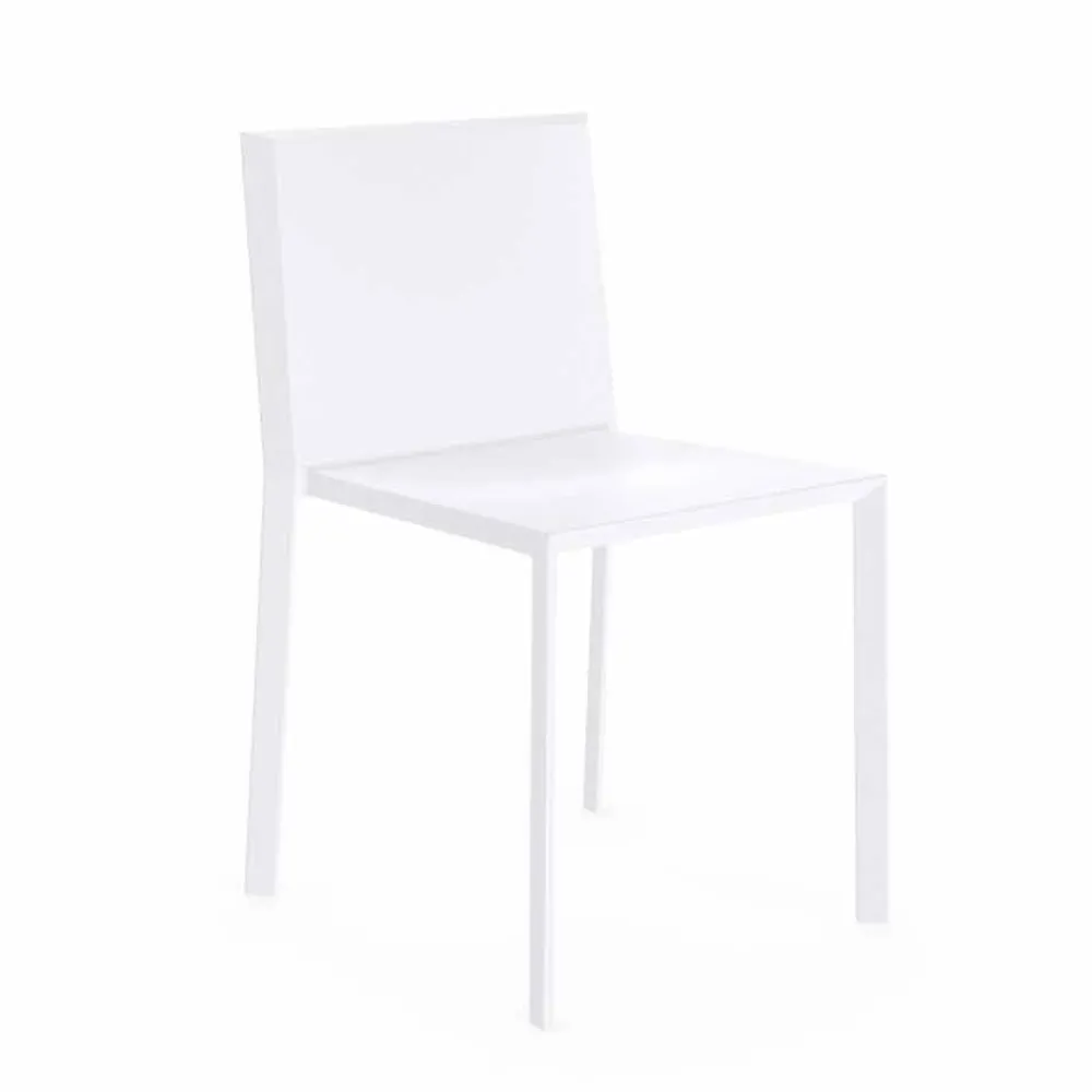 Vondom Gartenstühle Kunststoff-Stapelbarer Stuhl Quartz im Freien, modernes Design, 4 Stück