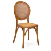 Viadurini Living Moderne Stühle-Stapelbarer Wohnzimmersessel aus Ailando-Holz und Wiener Stroh - Laguna