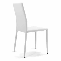 Viadurini Living Moderne Stühle-Stapelbarer Wohnzimmerstuhl, gepolstert und gepolstert mit Öko-Leder – Monamour