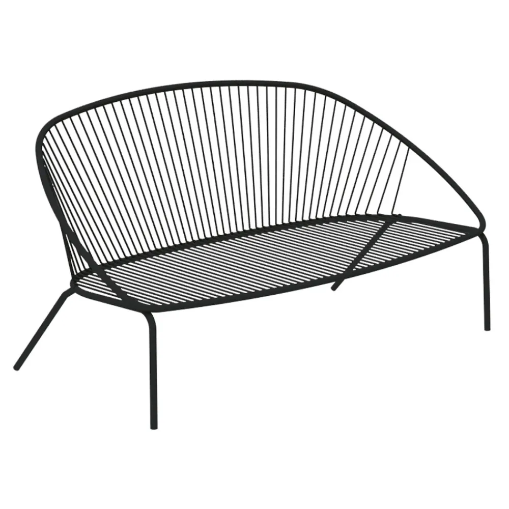 Viadurini in the Garden Gartensofas-Stapelbares Gartensofa aus verzinktem Stahl Made in Italy - Sansa