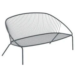 Viadurini in the Garden Gartensofas-Stapelbares Gartensofa aus verzinktem Stahl Made in Italy - Sansa