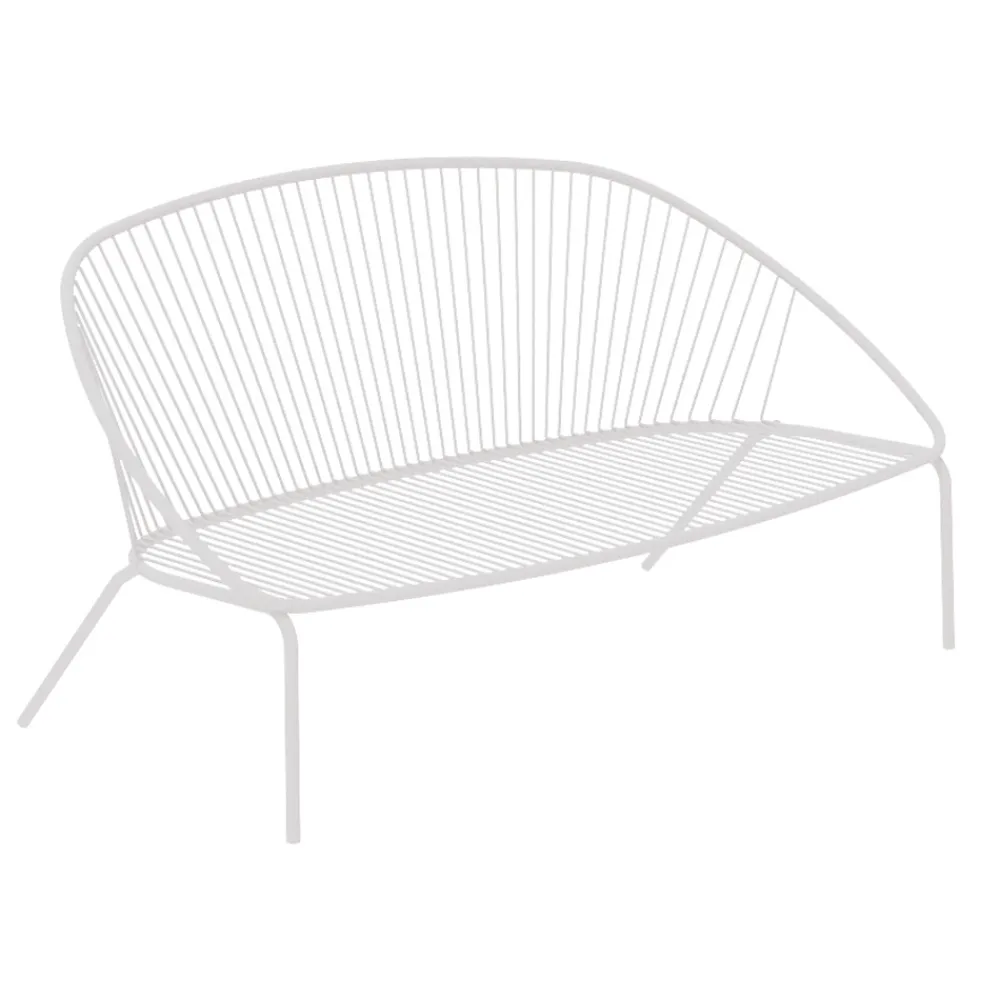 Viadurini in the Garden Gartensofas-Stapelbares Gartensofa aus verzinktem Stahl Made in Italy - Sansa