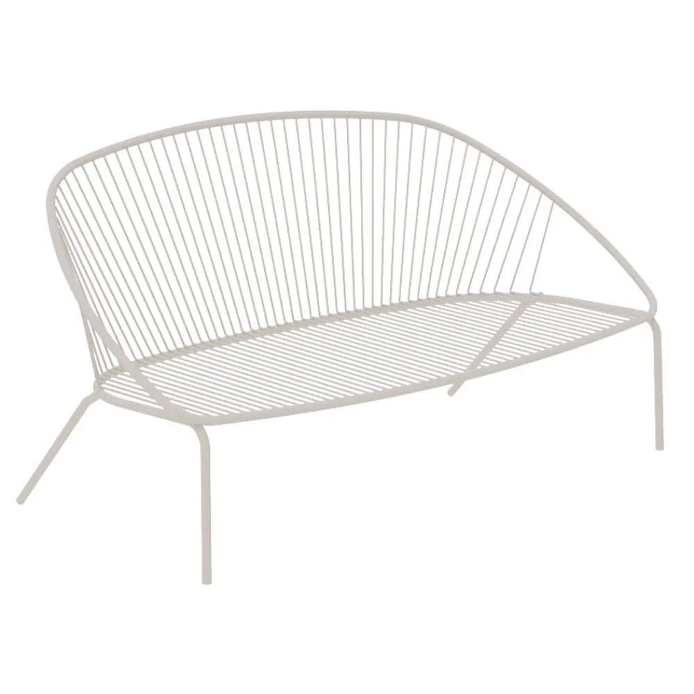 Viadurini in the Garden Gartensofas-Stapelbares Gartensofa aus verzinktem Stahl Made in Italy - Sansa