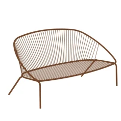 Viadurini in the Garden Gartensofas-Stapelbares Gartensofa aus verzinktem Stahl Made in Italy - Sansa