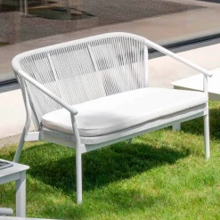 Varaschin Gartensofas-Stapelbares Zweisitzer-Sofa gepolsterter Stoff im Freien - Smart von