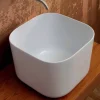 Viadurini Bathroom Farbige Waschbecken-Star Square modernes Design Keramik-Aufsatzwaschbecken 40x40 cm