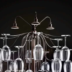 Aldo Bernardi Designer Stehlampen-Stehlampe 30 umgekippte Gläser Sauvignon von