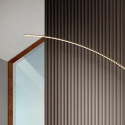 Viadurini Lighting Moderne Stehlampen-Stehlampe aus in verschiedenen Farben lackiertem Metall und dimmbarer LED – Ahorn