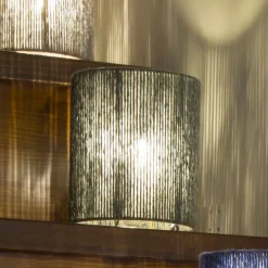 Viadurini by Sideform Moderne Stehlampen-Stehlampe aus Messing und gefärbter Wolle, hergestellt in Italien Evita