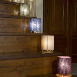 Viadurini by Sideform Moderne Stehlampen-Stehlampe aus Messing und gefärbter Wolle, hergestellt in Italien Evita