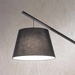 Viadurini Lighting Moderne Stehlampen-Stehlampe aus Metall mit Lampenschirm mit Stoffbezug - Rivella