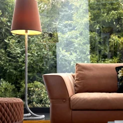 Grilli Designer Stehlampen-Stehlampe aus Metall und Stoff Snake made in Italy