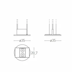 Viadurini Lighting Moderne Stehlampen-Stehlampe mit integrierter LED aus lackiertem Metall Made in Italy - Indra
