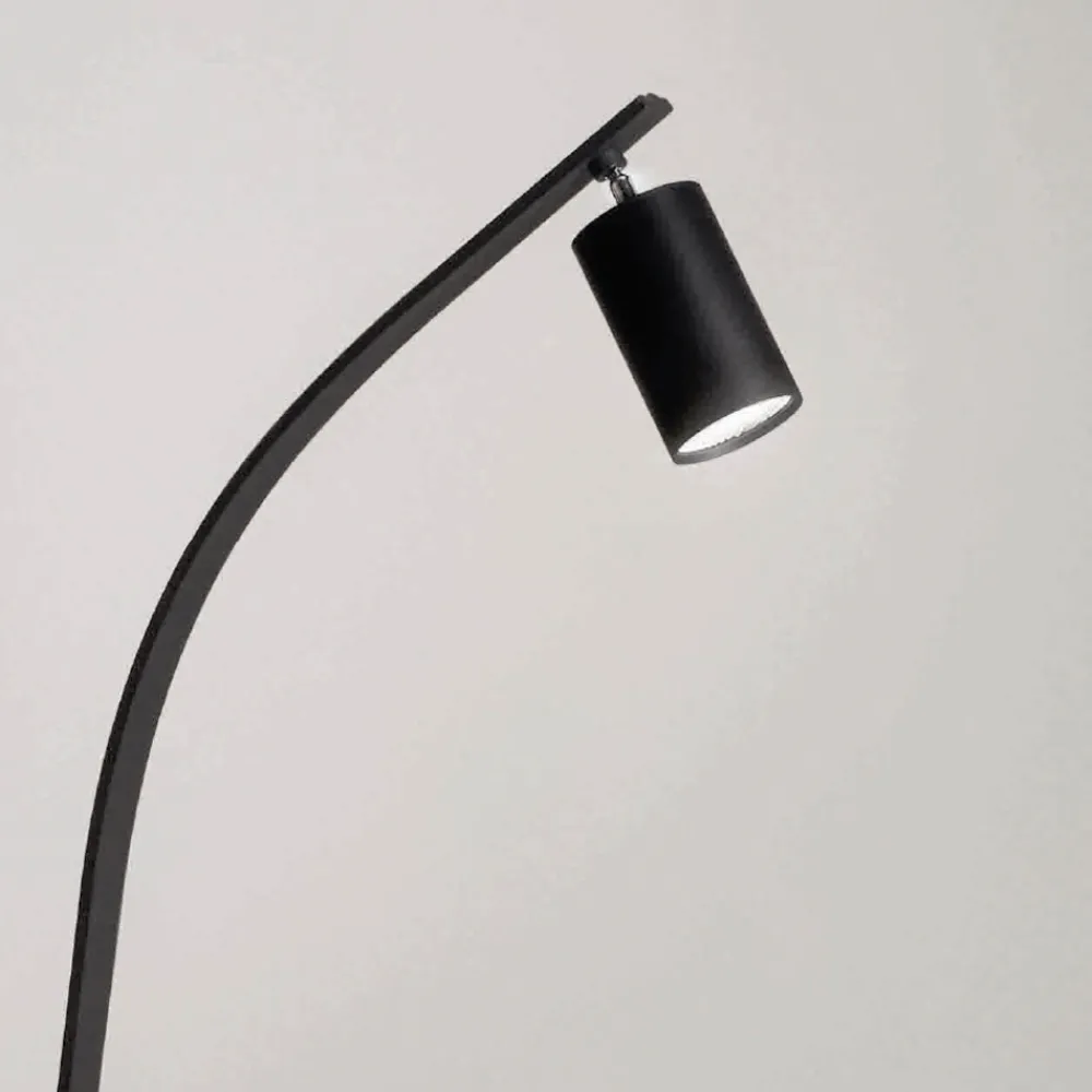 Viadurini Lighting Moderne Stehlampen-Stehlampe mit verstellbarem Strahler und zweitem Licht auf der Rückseite – Kampfer