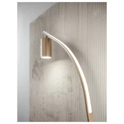 Viadurini Lighting Moderne Stehlampen-Stehlampe mit verstellbarem Strahler und zweitem Licht auf der Rückseite – Kampfer