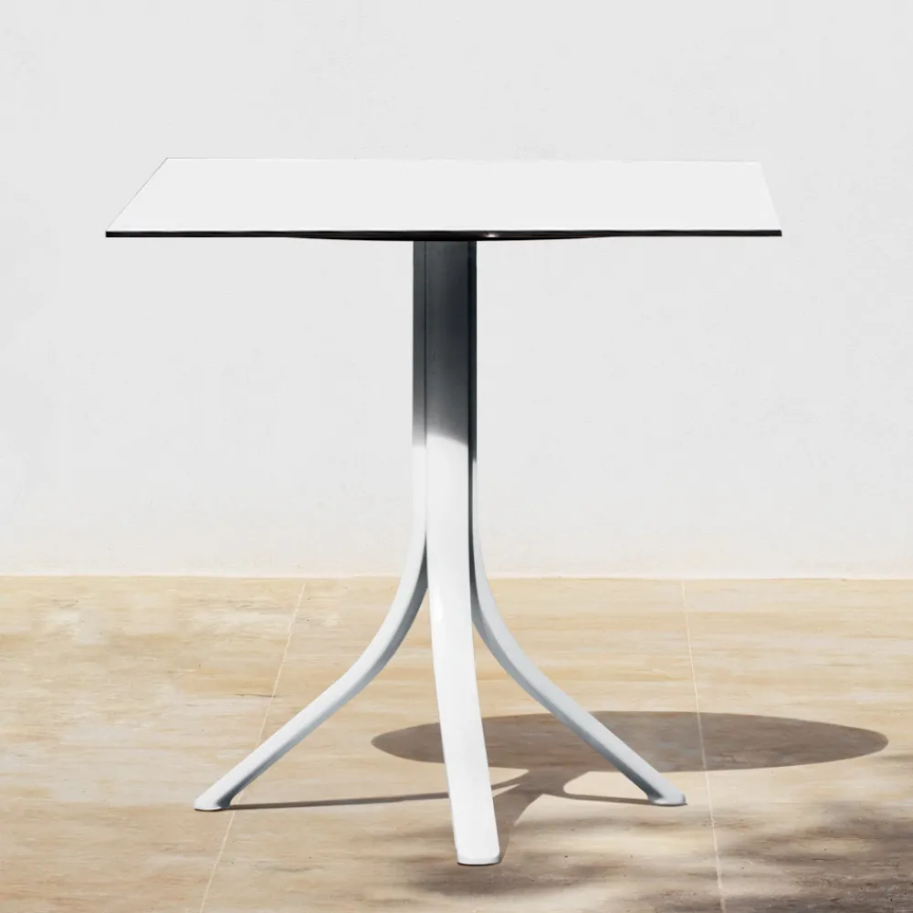 Viadurini in the Garden Garten Beistelltisch-Stehtisch im Freien mit 3 liegenden Aluminiumbeinen in 2 Ausführungen - Filomena