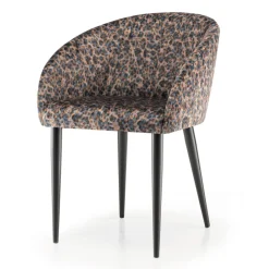 Viadurini Living Moderne Stühle-Stoffstuhl mit Stahlkonstruktion, hergestellt in Italien, 4-teilig – Tagata