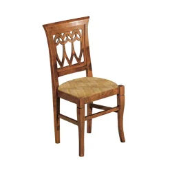 Viadurini Classic Klassische Stühle-Stuhl aus Bassano-Holz und goldenem Barockstoff, hergestellt in Italien – Jasper