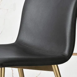 Viadurini Living Moderne Stühle-Stuhl aus Faserstoff in Lederoptik und Metallbeinen Made in Italy - Amane