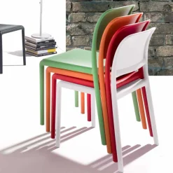 Viadurini Moderne Stühle-Stuhl aus Harz und Glasfaser in modernem Design Ravenna