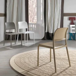 Viadurini Moderne Stühle-Stuhl aus Harz und Glasfaser in modernem Design Ravenna