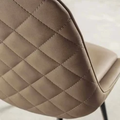 Viadurini Living Moderne Stühle-Stuhl aus Kunstleder Nubuk-Effekt, Metallstrucktur - Ermes