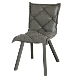 Viadurini Living Design Stühle-Stuhl aus lackiertem Metall und Sitzfläche aus Soft Vintage Made in Italy - Thani