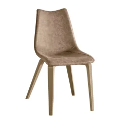 Viadurini Living Design Stühle-Stuhl aus lackiertem Metall und Sitzfläche aus Soft Vintage Made in Italy - Merkimer