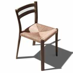 Viadurini Living Moderne Stühle-Stuhl aus massiver Esche mit handgewebtem Sitz Made in Italy - Buri