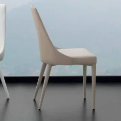 Viadurini Living Moderne Stühle-Stuhl aus Metall und Kunstleder Nepitella