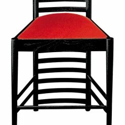 Viadurini Living Moderne Stühle-Stuhl aus schwarz lackierter Esche mit Sitz aus Baumwolle Made in Italy - Merapio