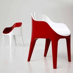 Viadurini Design Moderne Stühle-Stuhl aus Solid Surface® in modernem Design Pointer Made in Italy