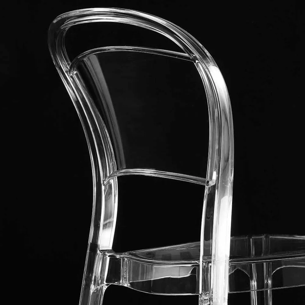 Viadurini Living Moderne Stühle-Stuhl aus transparentem Polycarbonat, modernes Design - Yanis