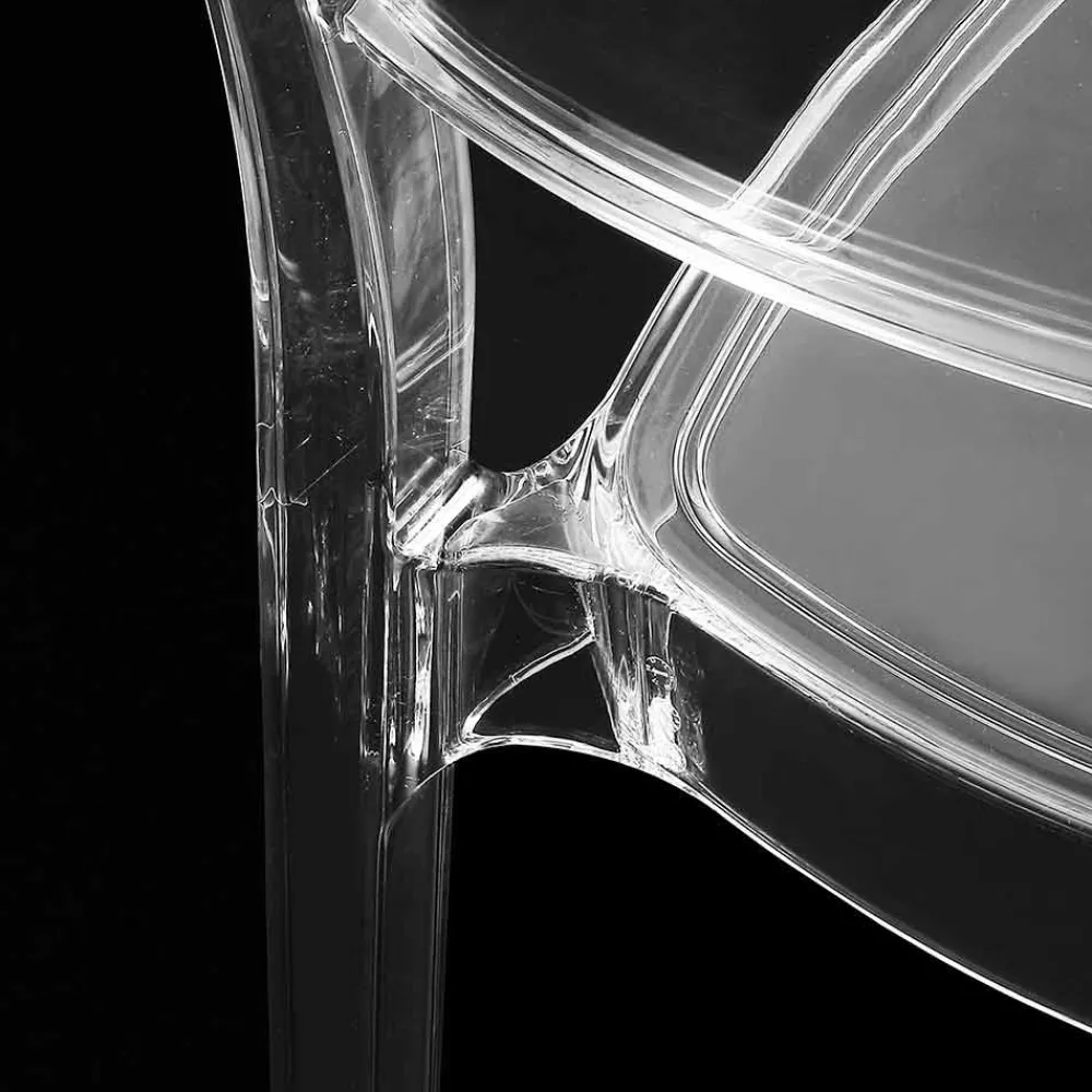 Viadurini Living Moderne Stühle-Stuhl aus transparentem Polycarbonat, modernes Design - Yanis
