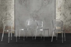 Viadurini Living Moderne Stühle-Stuhl aus transparentem Polycarbonat, modernes Design - Yanis