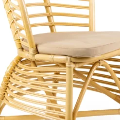 Viadurini in the Garden Gartenstühle Rattan-Stuhl für den Garten aus natürlichem Rattan mit Kissen inklusive - Torvi