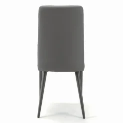 Viadurini Living Design Stühle-Stuhl mit lackierten Stahlbeinen und gepolstertem Sitz, hergestellt in Italien – Brescia