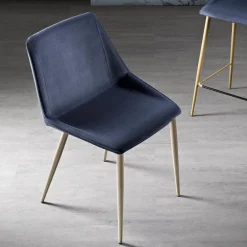 Viadurini Living Moderne Stühle-Stuhl mit Metallbeinen und Monocoque-Stoffsitz Made in Italy - Hinata